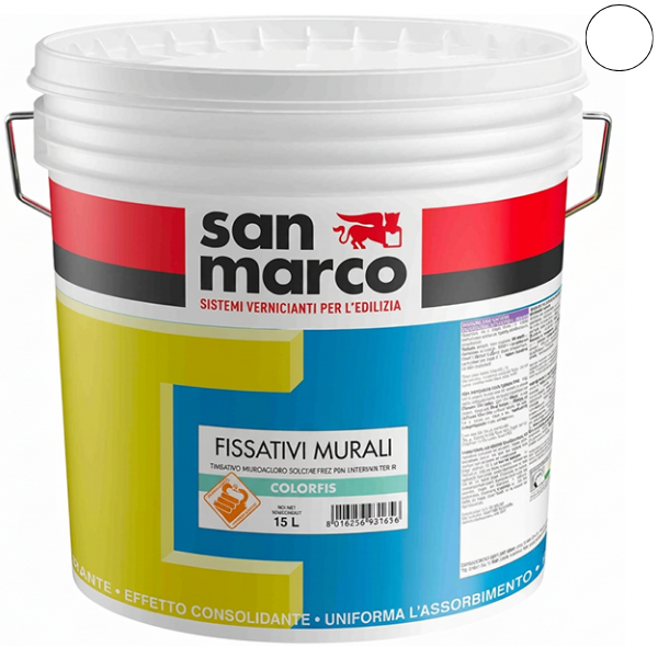 SAN Marco Colorfis Bianco LT 1 Fissativo Murale Interni/ESTERNI - SAN MARCO